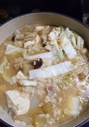 白菜たっぷり野菜もたっぷりのおみいさん-レシピのメイン写真