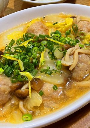 ヘルシー！白菜と肉団子の和風甘酢あん-レシピのメイン写真