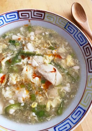 豆腐　卵　スープ-レシピのメイン写真