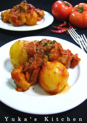 鶏肉と小玉ねぎのピリ辛メキシカントマト煮-レシピのメイン写真