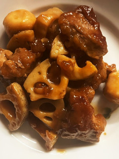 大人の味★蓮根と里芋の黒酢酢豚-レシピのメイン写真