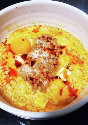 蒙古タンメン中本辛旨飯 納豆チーズ-レシピのメイン写真