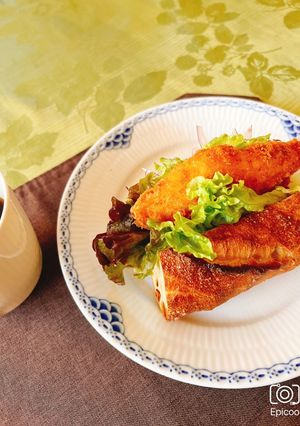 ヒラメサンド-レシピのメイン写真
