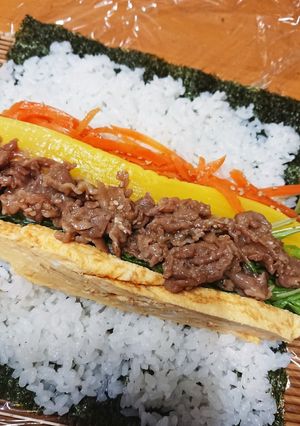 恵方巻き 2022 お肉ね。-レシピのメイン写真