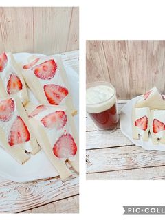 いちごクリームチーズサンドと紅茶チーズ-レシピのメイン写真