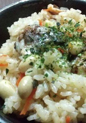 節分いわしと大豆の炊き込みご飯-レシピのメイン写真