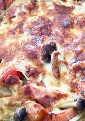 トマトとベーコンと玉ねぎでチーズ焼き-レシピのメイン写真