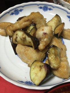 鶏むね肉とナスのぽん酢炒め-レシピのメイン写真