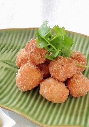 かんたん海老すり身団子のフライ（介護食）-レシピのメイン写真