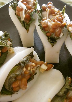 ★かまぼこのシソ納豆包み★-レシピのメイン写真