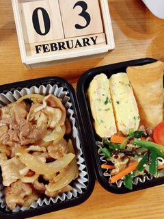 豚こま甘辛炒め弁当 22/2.3-レシピのメイン写真