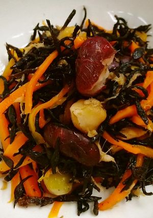 ホットクックで作る洋風ひじきの煮物-レシピのメイン写真