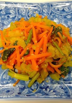 ホットクックで作るセロリのきんぴら-レシピのメイン写真