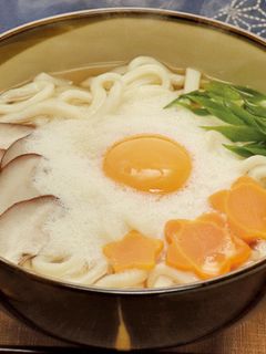 白だし月見うどん-レシピのメイン写真