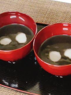 黒ごまのお汁粉-レシピのメイン写真