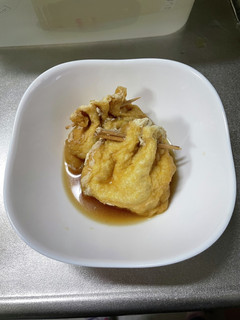 簡単☆もう一品☆卵や挽肉で油揚げの巾着煮-レシピのメイン写真