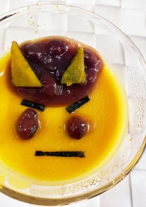 節分！鬼のかぼちゃプリン-レシピのメイン写真