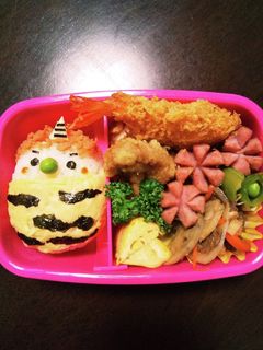 2月3日節分のキャラ弁(ツナマヨおにぎり-レシピのメイン写真