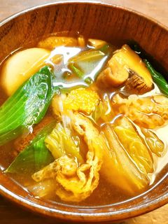 白菜、里芋、茸のお味噌汁-レシピのメイン写真
