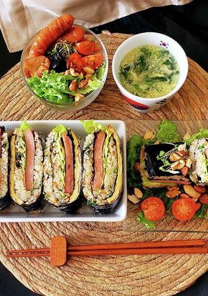 簡単~ツナ缶とSPAMのキンパサンド-レシピのメイン写真