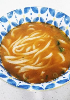レトルトカレーと冷凍うどんでカレーうどん-レシピのメイン写真