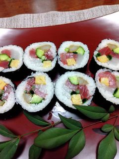 恵方巻き(ケチケチ海鮮風太巻き)-レシピのメイン写真