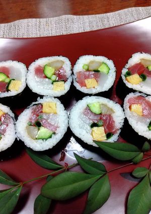 恵方巻き(ケチケチ海鮮風太巻き)-レシピのメイン写真