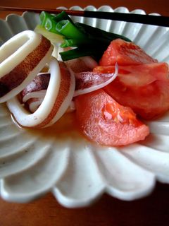 トマトと葱とイカのさっぱり煮-レシピのメイン写真