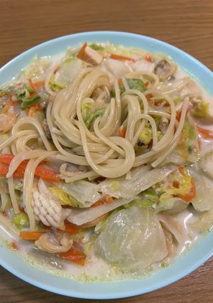 白菜シーフードパスタ-レシピのメイン写真