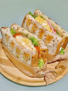 ふわふわ卵サンドまさにカフェ-ド-クリエ-レシピのメイン写真