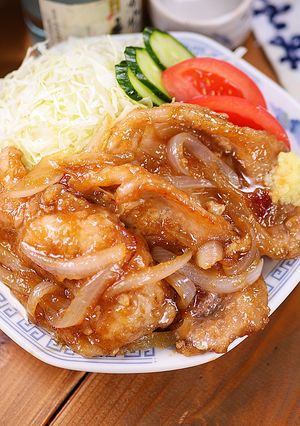 とろとろ玉ねぎの豚ロース生姜焼き定食🤩🍚-レシピのメイン写真