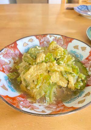 ゴーヤの卵とじ-レシピのメイン写真
