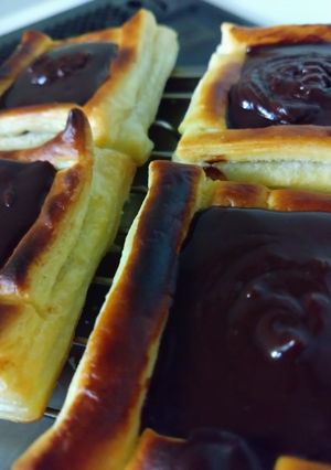 オーブン不要!生地から作る生チョコパイ-レシピのメイン写真