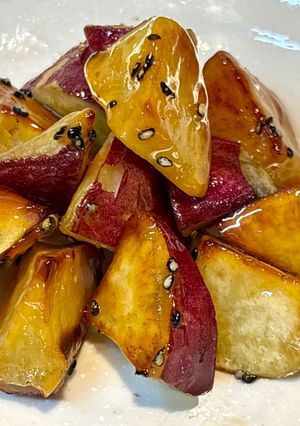 夕食弁当に☆純露でアレンジ♪さつま芋紅茶味大学芋-レシピのメイン写真
