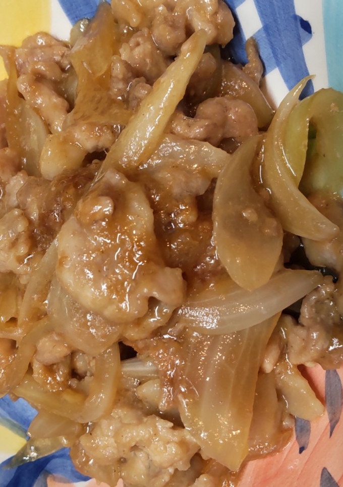 簡単豚こま切れ肉生姜焼き-レシピのメイン写真