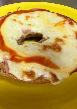 コストコベーグルでベーコンチーズトースト-レシピのメイン写真