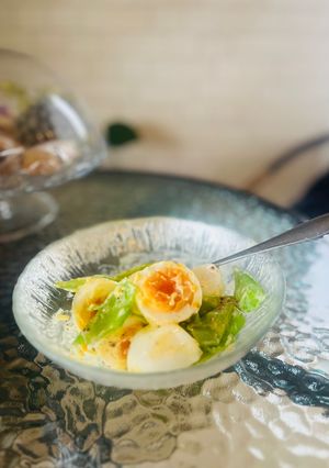 絹さやと卵のサラダ-レシピのメイン写真