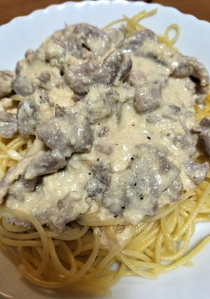 豚肉のカルボナーラ風-レシピのメイン写真