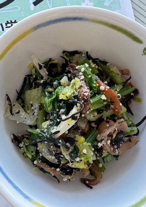 （野菜）キャベツと青菜のひじきチーズ和え-レシピのメイン写真