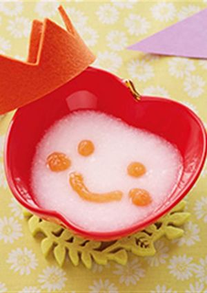 （5ヵ月頃から）りんごにんじんがゆ-レシピのメイン写真