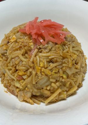 スプーンで食べる焼きそば🎵-レシピのメイン写真