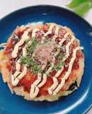 冷やご飯で作る「お好み焼き」