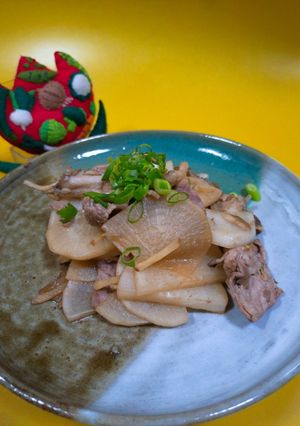 大根と豚肉のポン酢炒め-レシピのメイン写真