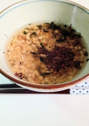 オートミールのお茶漬け-レシピのメイン写真