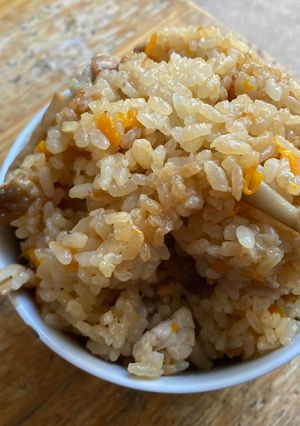 きのこと鶏の炊き込みご飯-レシピのメイン写真