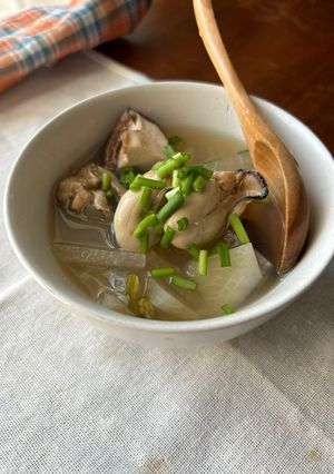 簡単！牡蠣のヘルシースープ-レシピのメイン写真
