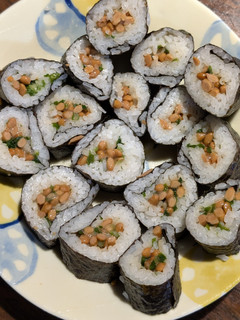 納豆青ネギ海苔巻き-レシピのメイン写真