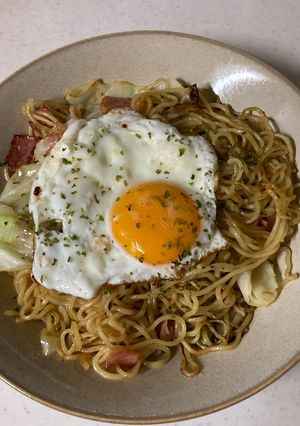 ベーコンとキャベツの塩焼きそば-レシピのメイン写真