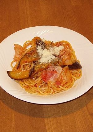 ナスとベーコンのアラビアータ-レシピのメイン写真