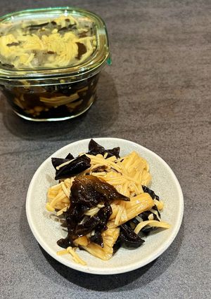 レンジで簡単⭐︎えのきとキクラゲのなめたけ-レシピのメイン写真